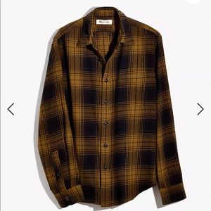 Madewell brushed twill shirt in braybrook plaid flannel